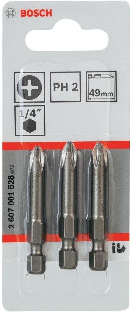 Bosch bardzo twardy 49 mm E 6.3 3 szt.