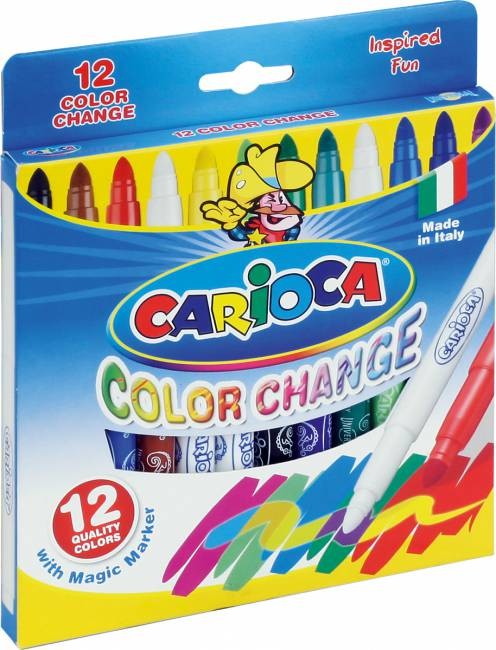 Carioca Flamastry 12 kolorów CAMBIACOLOR - KWTR452 NB-6877