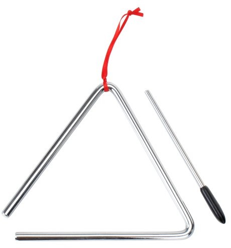 XDrum xdrum Triangel prętów: ok. 8 MM, szybki, ze stali, mały z pałeczkami (materiał: stal, durchmaesser z delikatnym klangcharackter) 00026146