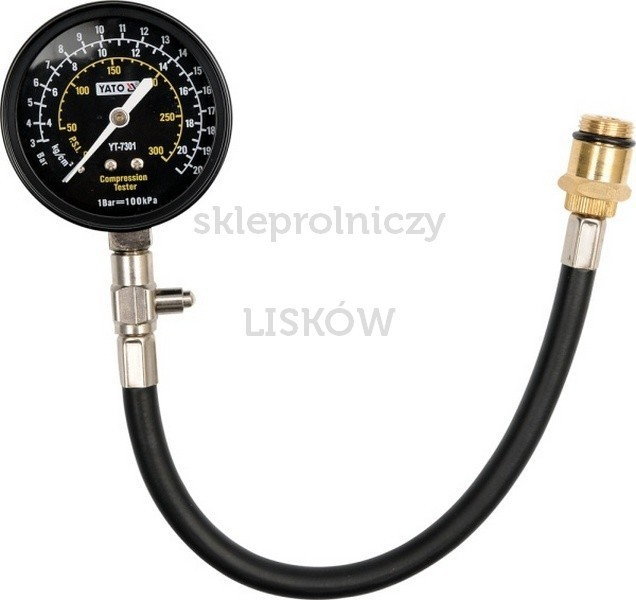 YATO MIERNIK CIŚNIENIA SPRĘŻENIA +ADAPTERYT-7301