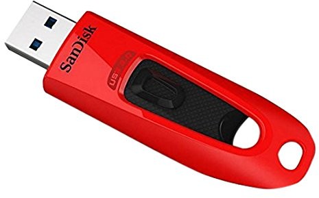 SanDisk Sandisk sdcz48  032 G-u46r 32 GB Ultra USB 3.0 Flash Drive Czerwony, czarny 64 GB SDCZ48-064G-U46R