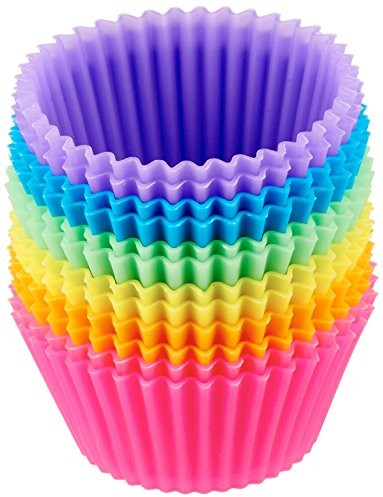 AmazonBasics silikonowe foremki do pieczenia wielokrotnego użytku AOKE-0002