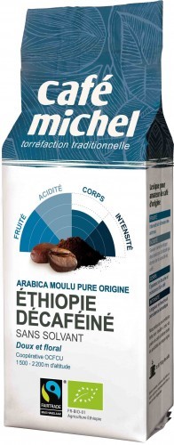 Cafe Michael KAWA MIELONA BEZKOFEINOWA ARABICA ETIOPIA FAIR TRADE BIO 250 g -