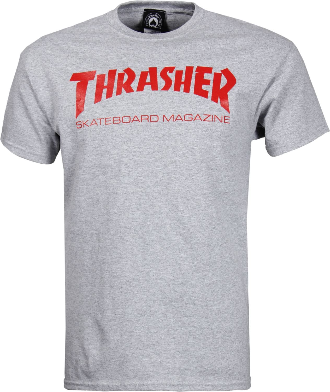 Thrasher T-shirt SKATE MAG GRAY czerwony