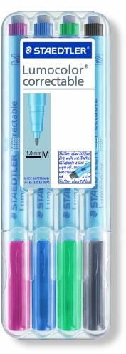 Staedtler 305 m WP4  1 do folii Lumocolor Correct M (Staedtler Box) 4 sztuki 305M WP4-1