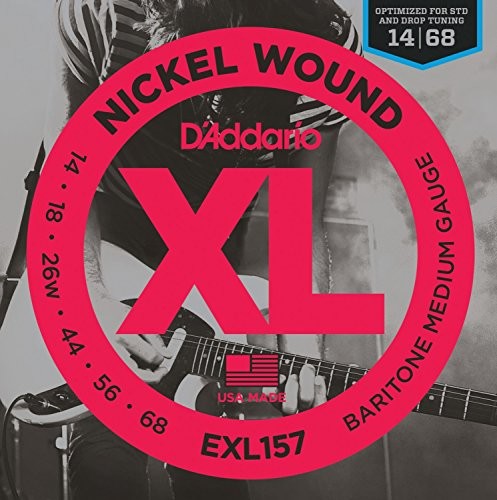 D'Addario Baritone Electric Guitar Strings EXL157