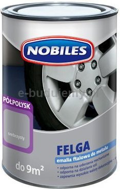 Nobiles Felga Emalia ftalowa do metalu srebrny półpołysk 0.5L