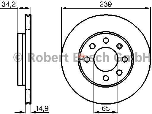 BOSCH Tarcza hamulcowa 0 986 479 B42