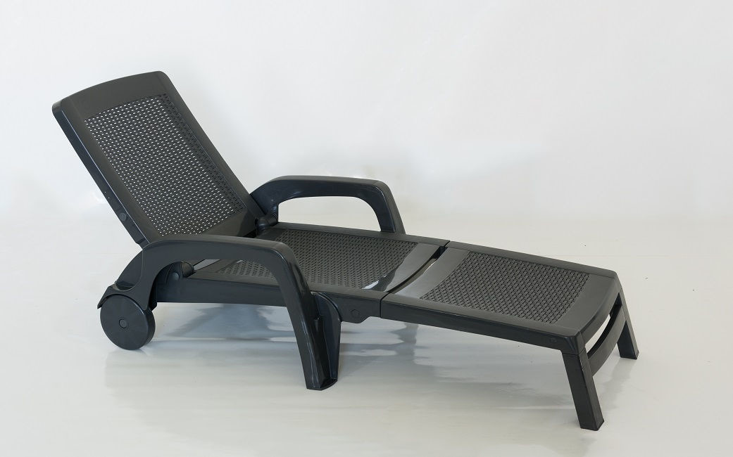 Bica Leżak technorattanowy Miami antracytowy BC178ANT