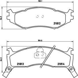 BREMBO Zestaw klocków hamulcowych, hamulce tarczowe P 11 006