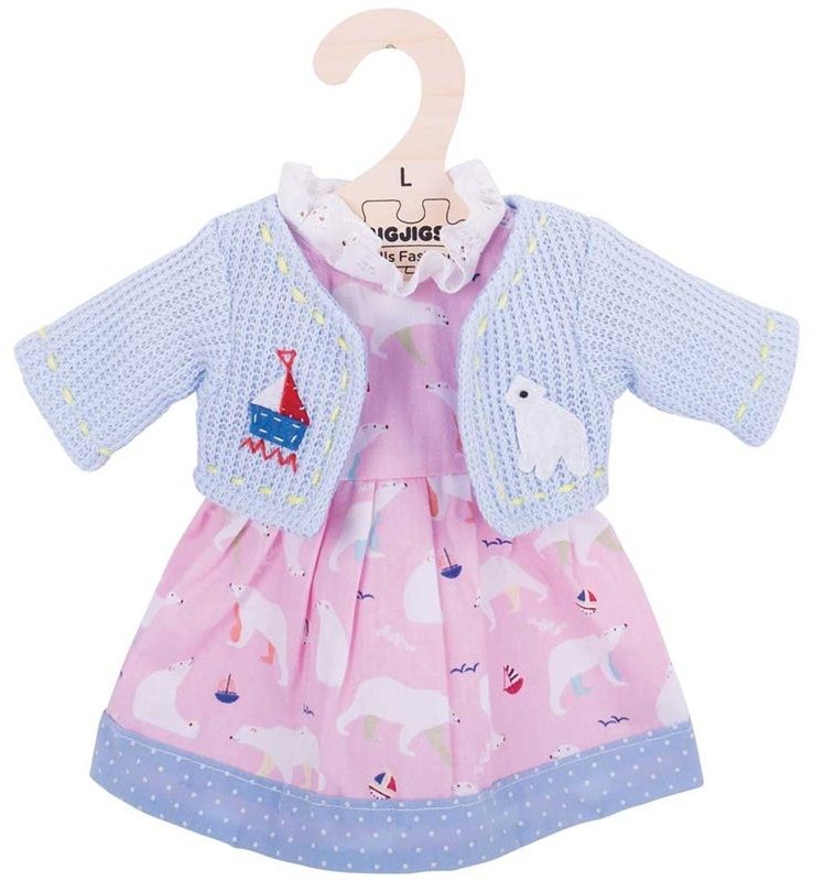 Bigjigs Ubranko dla lalki miś polarny BJD520