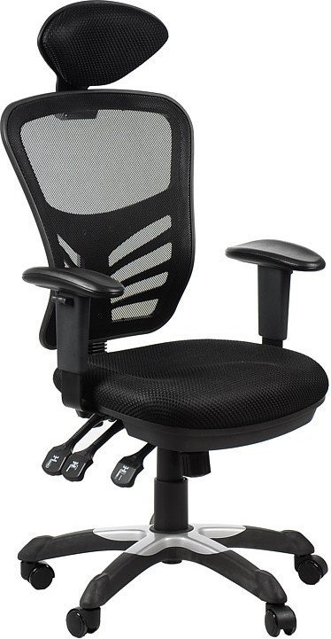HG-fotele FOTEL BIUROWY GABINETOWY HG-0001H/CZARNY Krzesło BIUROWE OBROTOWE