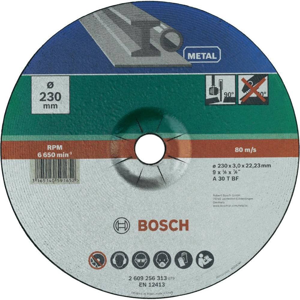 Bosch Tarcza tnąca wygięta metal 2609256313 Średnica 230 mm 1 szt