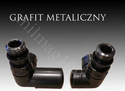 Mera Term Zestaw zaworów grzejnikowych VISION lewy GRAFIT METALICZNY
