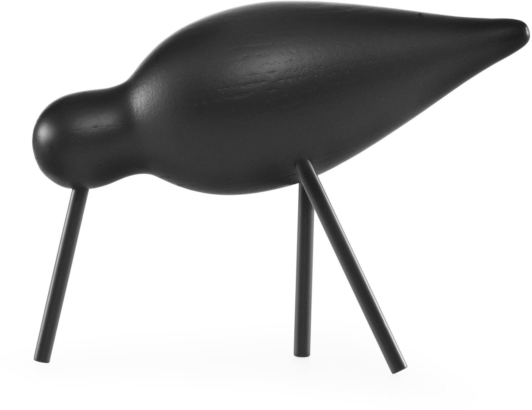 Normann Copenhagen Figurka dekoracyjna Shorebird M cały czarny (100170)