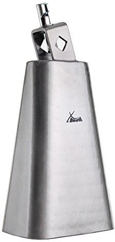 XDrum xdrum HCB-6 cowbell (krowi dzwonek perkusja/Drums/Percussion, pobita młotkiem, szczotkowane) srebrny 00036043
