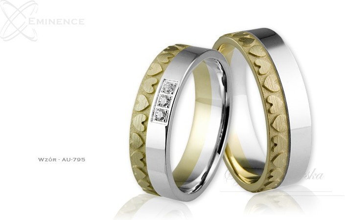 Eminence Obrączki ślubne - wzór Au-795