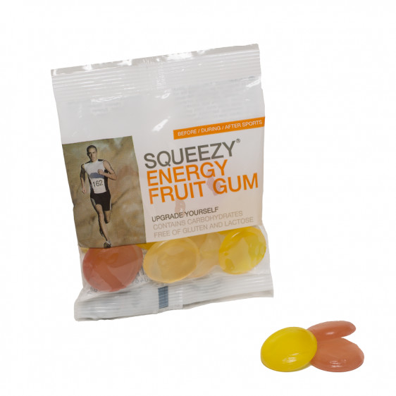 SQUEEZY SQUEEZY Energetyczne Gumy 50 g Owocowe