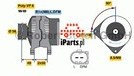 BOSCH Alternator 0 124 515 010