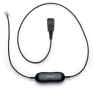 Jabra Smart Cord, QD to RJ9, straight, with 8-position switch configurator 88001 (88001-03)