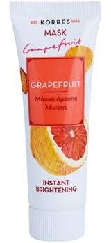 Korres Mask & Scrub Grapefruit maseczka rozjaśniająca dający natychmiastowy efekt 18 ml