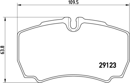 BREMBO Zestaw klocków hamulcowych, hamulce tarczowe P A6 023
