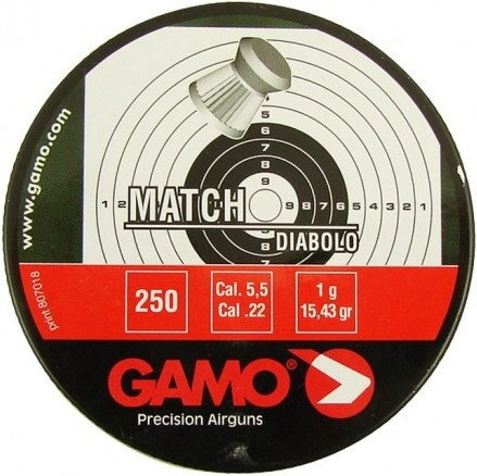 Gamo Śrut Match 5,5mm 250szt 6320025