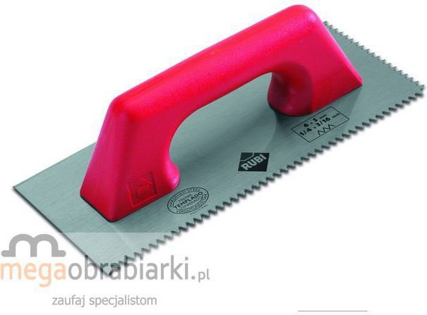 RUBI SZPACHELKA ZĄBKOWANA 28 cm. 6x6 mm. 65966