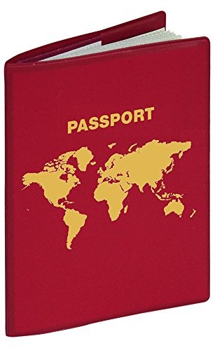 Herma 5549 RFID obwoluta ochronna na paszport, 99 x 135 mm, czerwona (weinrot) 5549 N