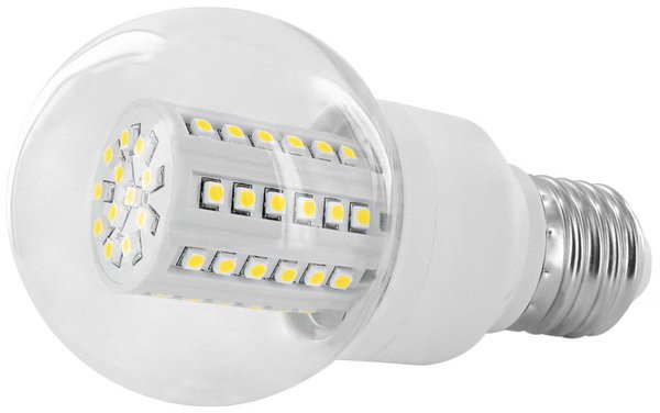 Whitenergy Żarówka LED Kula B60 60SMD 3528 E27 3W 230V ciepła biała 07567