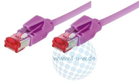 Tecline Category 6 A kablem Ethernet (0,3 m) jasnoczerwony 4048889025871