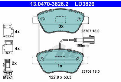 ATE (Continental Aftermarket GmbH) 13.0470-3826.2
