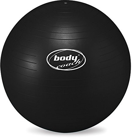 Body Coach Gymnastikball Anti Burst Pvc, Schwarz, 85 Cm, 28744