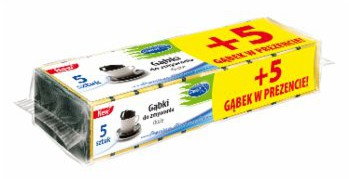 Stella ST GĄBKI DO ZMYWANIA 5SZT.+5SZT. W PREZENCIE (H3-PG-2559B)