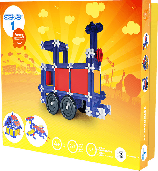 Teddies TEDDIES Zestaw klocków Seva 1 plastik 222 szt.