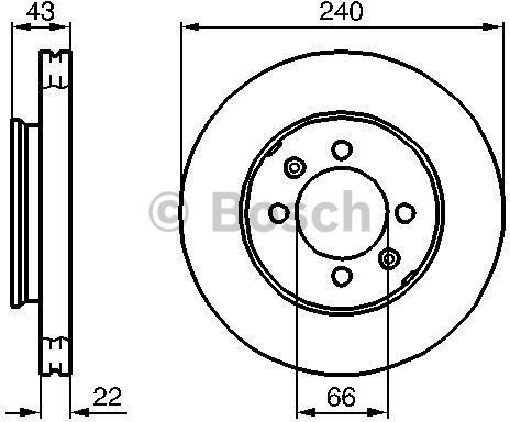 BOSCH Tarcza hamulcowa 0 986 478 813