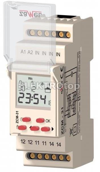 Zamel ZCM-31 230V Programator czasowy astronomiczny