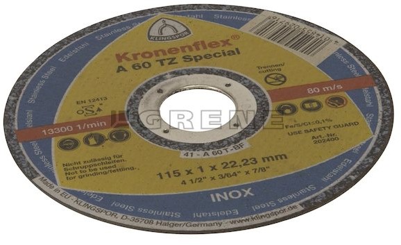 Klingspor Tarcza do cięcia A60TZ płaska 115 x 1.0 x 22 mm