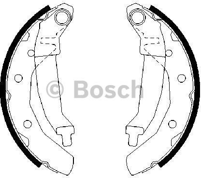 BOSCH Zesatw szczęk hamulcowych 0 986 487 628
