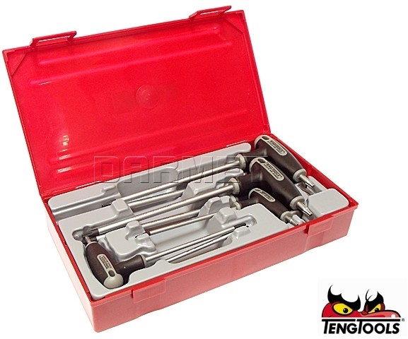TENG TOOLS Zestaw kluczy TX z poprzeczną rękojeścią, 7 szt.  (6892-0107)