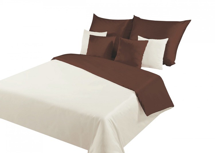 Pościel Makosatyna Nova K + Brąz 00023336