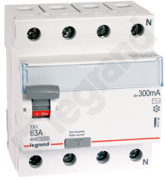 Legrand Wyłącznik różnicowoprądowy P 304 63 A 300 mA AC - 411729