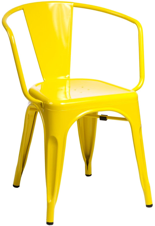D2.Design Krzesło Paris Arms żółte DK-41345 DK-41345