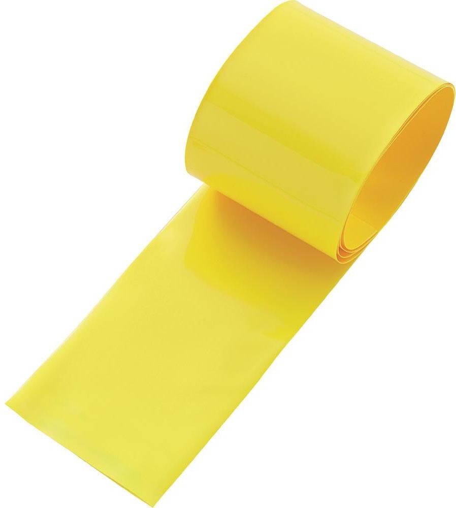 Conrad Components Rurka termokurczliwa do akumulatorów bez kleju żółty 130 mm Współczynnik skurczu:2:1 1 PAK