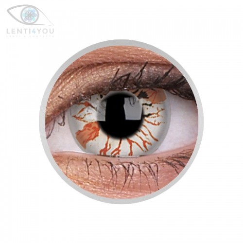 Maxvue Vision  Soczewki kolorowe zerówki białe JIGSAW Crazy Lens 2 szt.