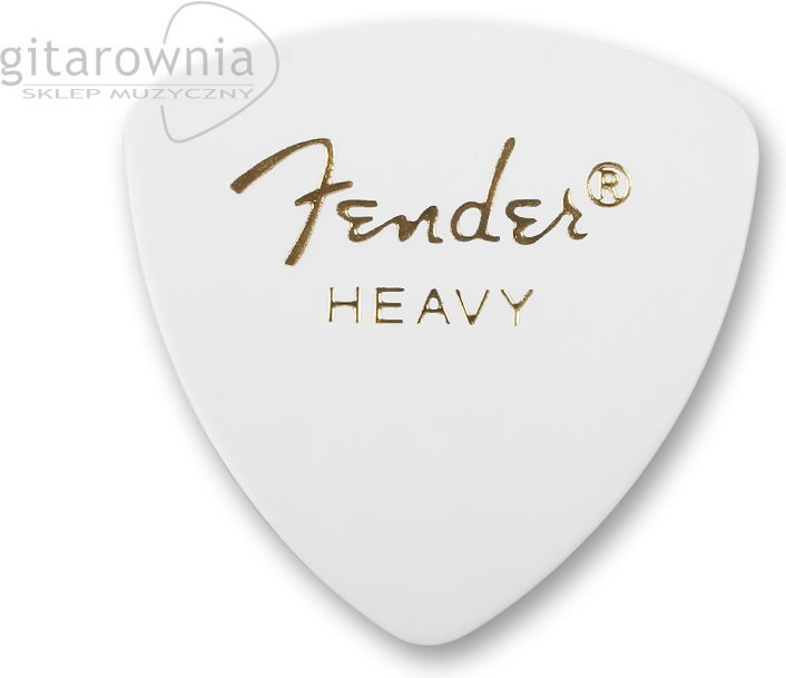 Fender kostka gitarowa Classic Celluloid 346 White - Heavy 0980346580