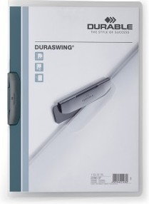 Durable DURASWING, Skoroszyt z zaciskowy z przezroczystej folii PP.