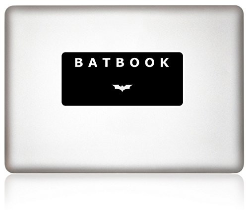 Apfelkleber Jabłko BATBOOK naklejka do MacBook czarne 4260432010039