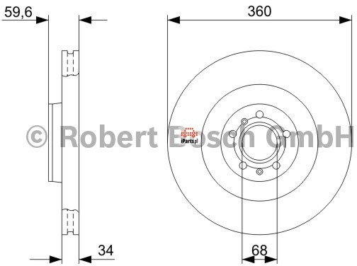 BOSCH Tarcza hamulcowa 0 986 479 302