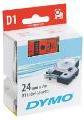 Dymo Taśma D1-24mm/7m, czarny/czerwony S0720970